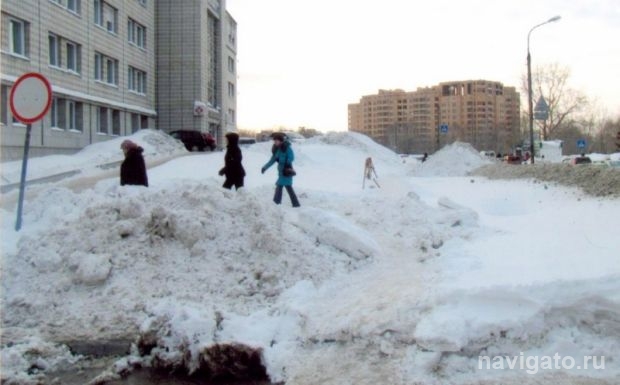 Его борьба со снегом