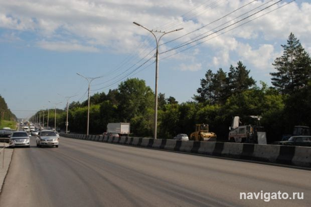Бердское шоссе без колеи
