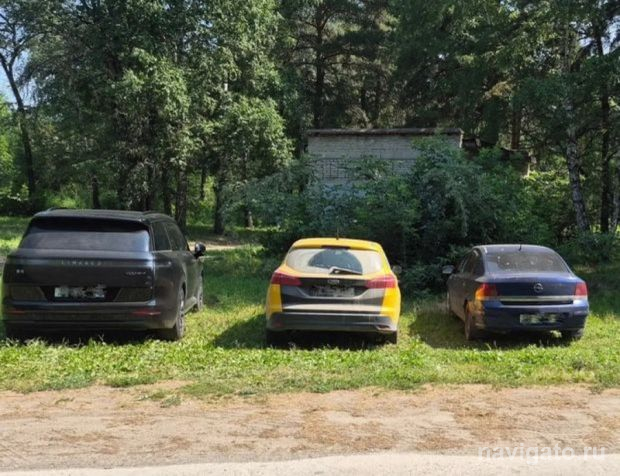 На газоне не парковаться!