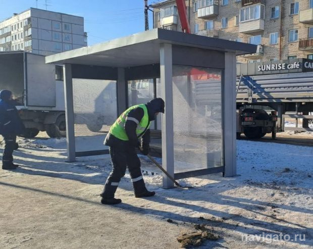 Новый остановочный павильон