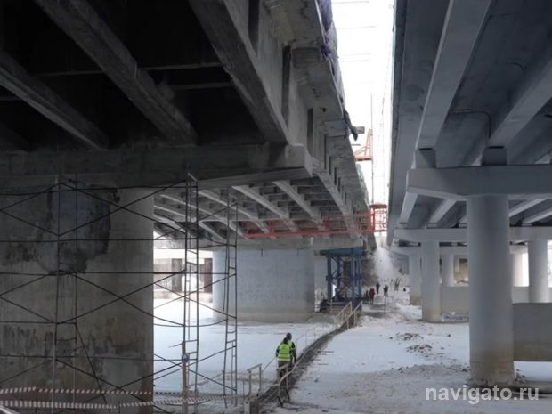 Ремонт моста через Иню