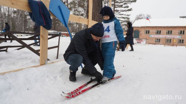 Всей семьёй на лыжи