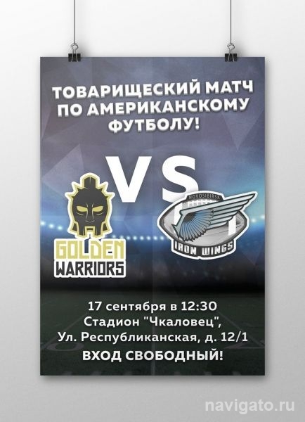 Товарищеский матч по Американскому футболу