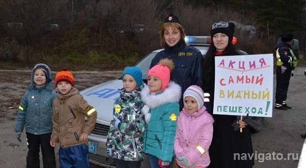 Акция «Самый видный пешеход» прошла в Советском районе 