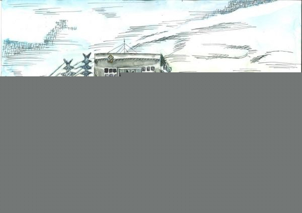 Дети нарисовали Новосибирскую ГЭС