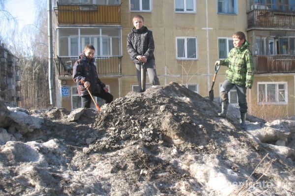 Пятиклассники очистили водосток