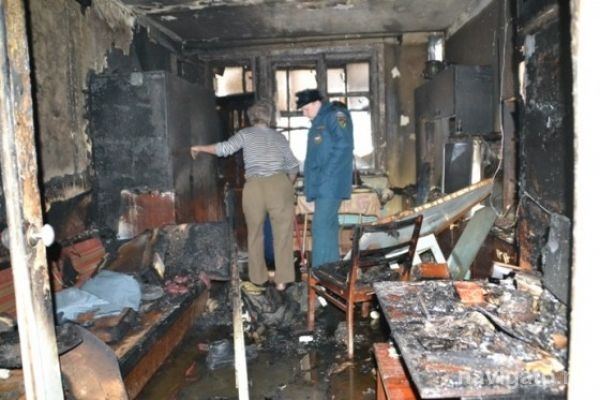 Курение в постели стало причиной пожара