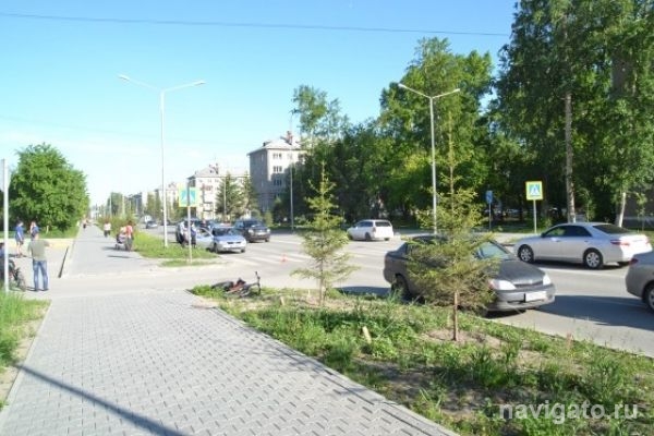 Школьника-велосипедиста сбили на зебре в Бердске