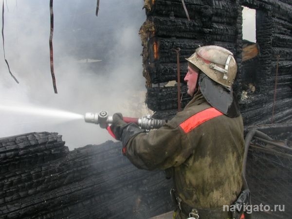 Пожар в Нижней Ельцовке