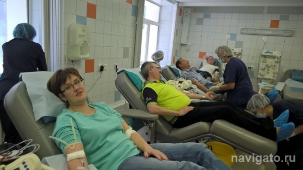 Сотрудники Новосибирской ГЭС сдали 9 литров крови