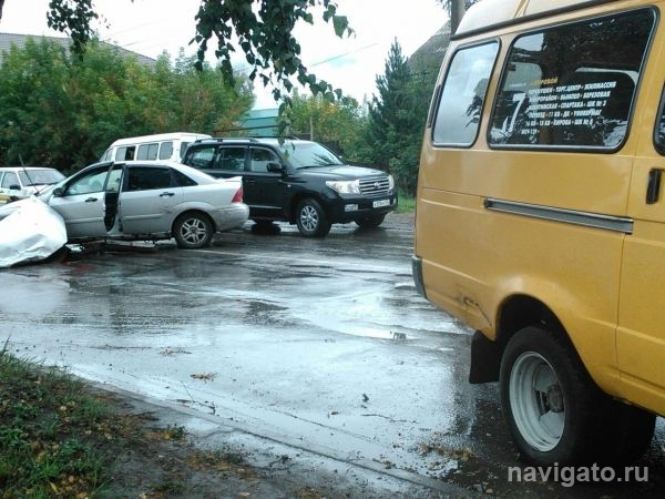 ДТП с маршруткой в Бердске. Есть пострадавшие