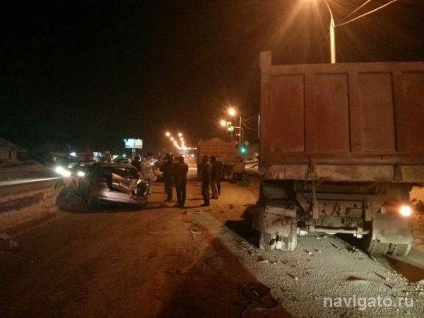 Крупная автоавария в районе Нижней Ельцовки
