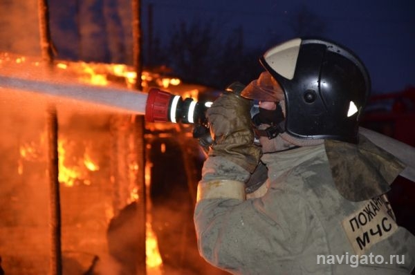 На Каинской Заимке сгорела пилорама