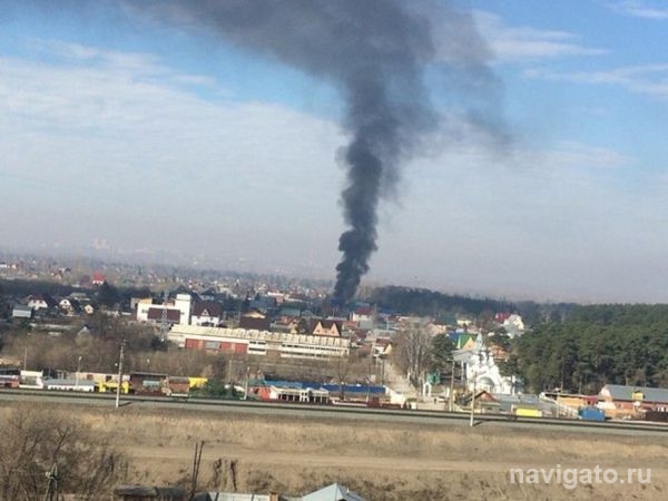 Пожар в Нижней Ельцовке