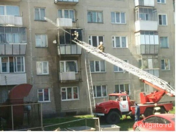 Пожар в Бердске