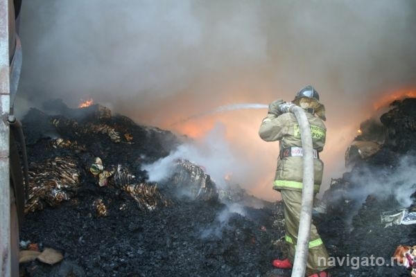 На ОбьГЭСе сгорели сараи