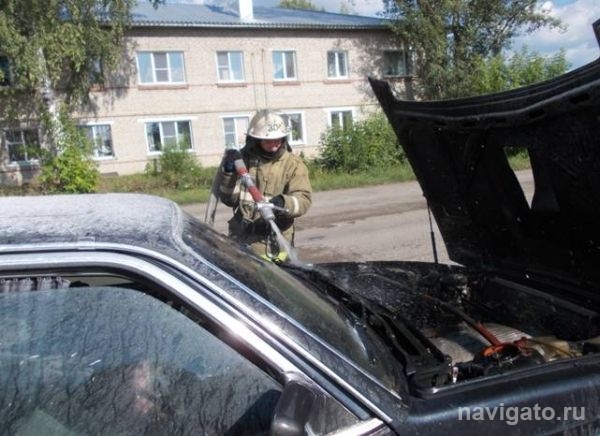 На Терешковой сгорел автомобиль