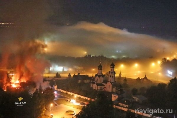 Спасатели почти восемь часов боролись с пожаром на ОбьГЭСе