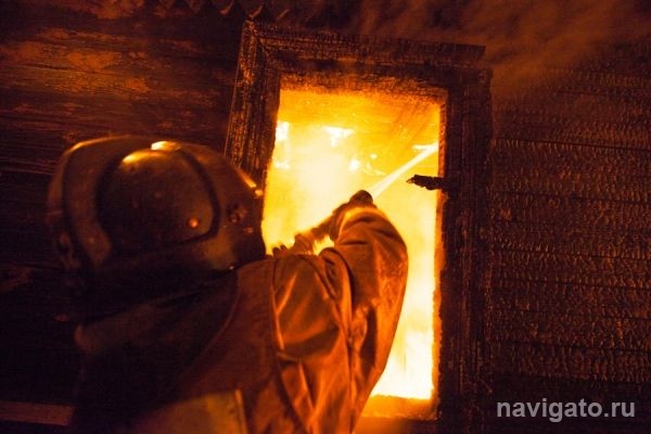 Сгорела баня на Сторожевой