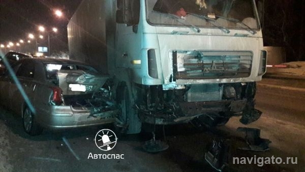 Двойная авария на Бердском шоссе