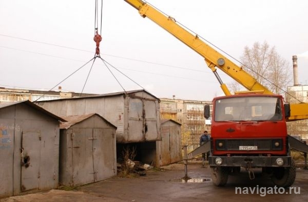 Предупреждение о сносе погребов и гаражей