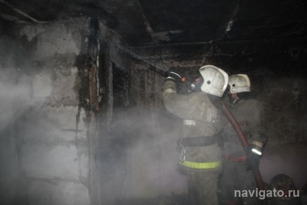 Пожар в магазине в Академгородке