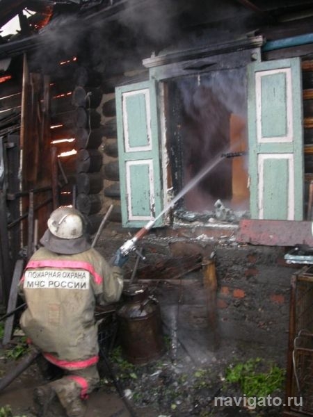 В Советском районе горел садовый дом