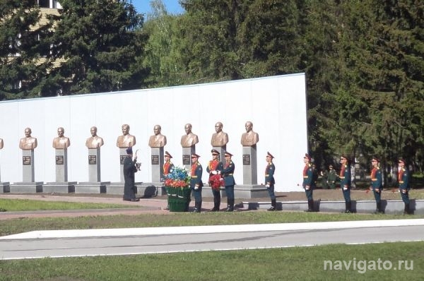 В военном училище открыли реконструированный мемориал