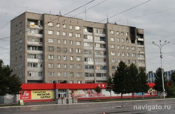Сгорела квартира в 9-этажке в центре Бердска