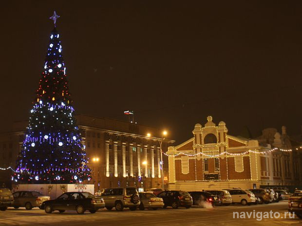 Новогодний городок откроют в центре Новосибирска