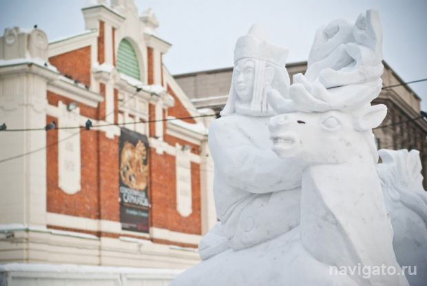 Снежные скульптуры в центре Новосибирска посвятят 125-летию города