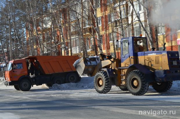 Почти миллион кубометров снега вывезли с дорог Новосибирска