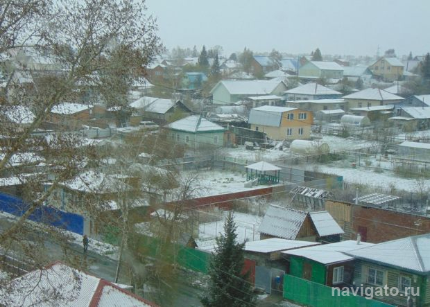 В Новосибирск внезапно вернулась зима