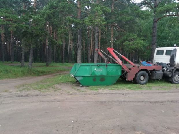 Бункер для мусора появился в Чемском бору
