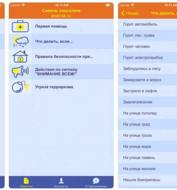 Мобильное приложение «Советы спасателя» признано лучшим в Сибири