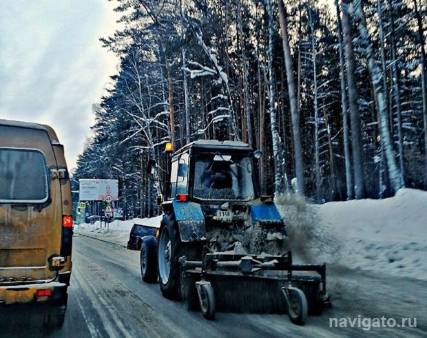 Зимняя уборка города: вывоз снега и «вскрытие» тротуаров
