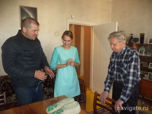 Валяные тапочки ветеранам из добрых рук и от чистого сердца