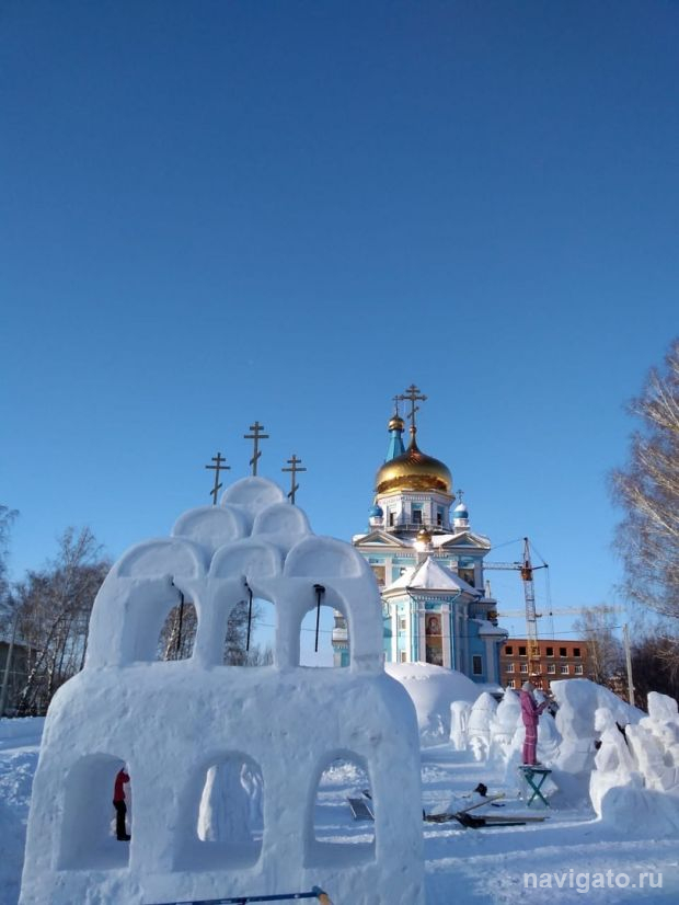 Снежно-богатырский фестиваль к Рождеству приурочили в Краснообске