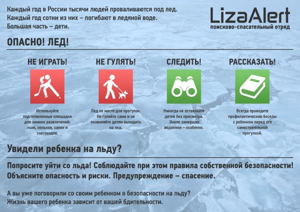 Что делать, если ребенок провалился под лед?
