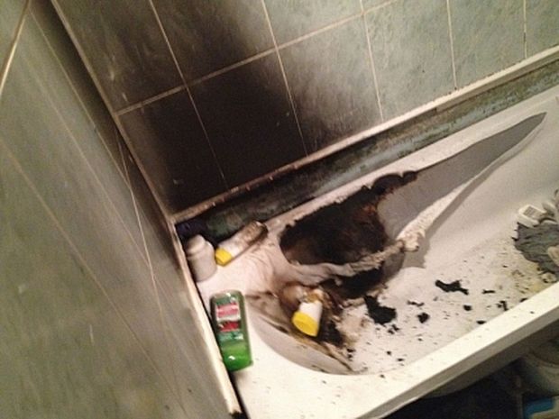 Пожар в ванной чуть не оставил жителей Советского района без квартиры