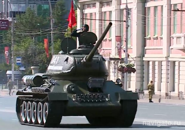 Парад Победы на площади Ленина: более 1500 военнослужащих и 75 единиц техники