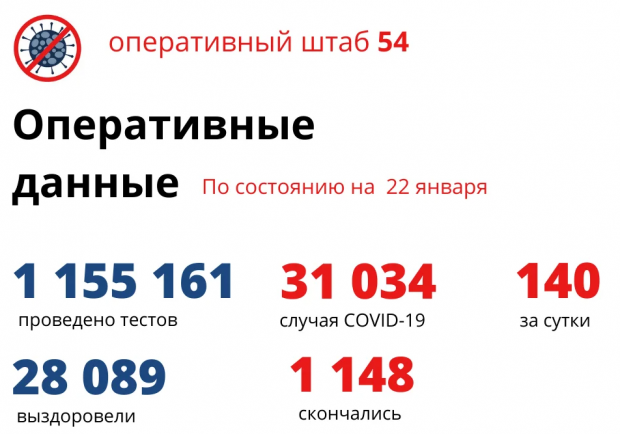 С начала пандемии в Новосибирской области заболели более 31 тысячи человек