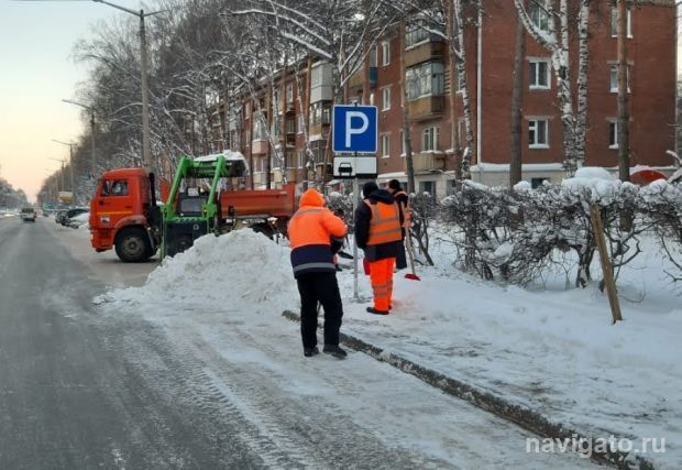 Жителей улиц Полевой и Барьерной предупреждают об уборке снега