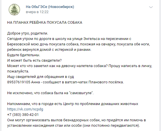 СК начал проверку сообщения о нападении собаки на ребенка на ОбьГЭС