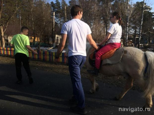 Весеннее катание на лошадях устроили для воспитанников детдома