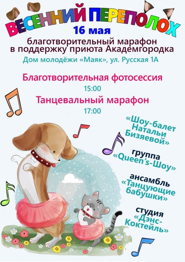 «Весенний переполох»: благотворительный марафон пройдет в Советском районе