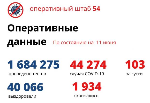 Плюс 103: число заболевших коронавирусом растёт в Новосибирской области