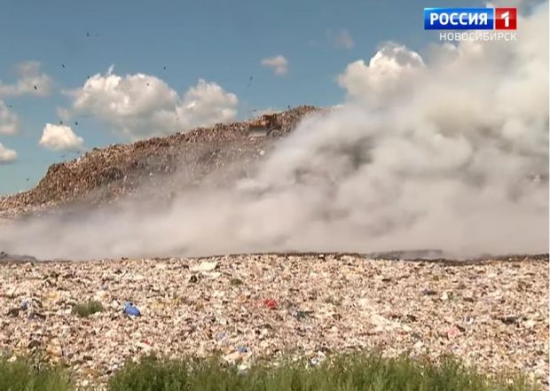 Мэрия сообщила о ликвидации возгорания на полигоне ТКО, но пожар продолжается
