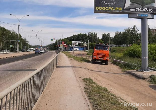 Бердское шоссе ночью 22 августа перекроют для движения транспорта