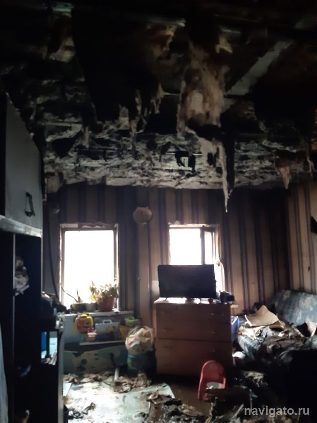 На ОбьГЭС в загоревшемся доме чуть не погиб мужчина